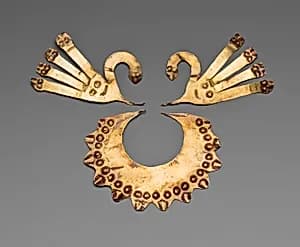 Nose and Mouth Ornament by Nasca