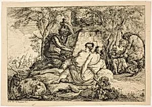 Nymphs and Satyrs by Pierre Thomas Leclerc