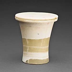 Oil Jar with Lid by Ancient Egyptian