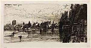 Old Chelsea Church by Francis Seymour Haden