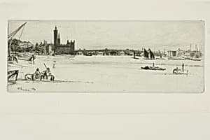 Old Westminster Bridge by James McNeill Whistler