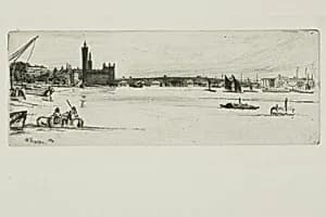 Old Westminster Bridge by James McNeill Whistler