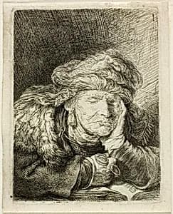 Old Woman Sleeping by Rembrandt van Rijn
