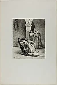Ophelia's Song by Eugène Delacroix
