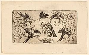 Ornament Panels with Birds: Plate 8