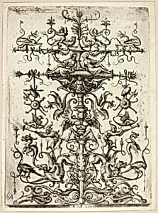 Ornament with Arabesques by Daniel Hopfer, I