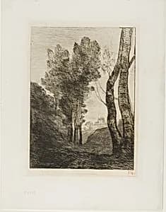 Outskirts of Rome by Jean Baptiste Camille Corot
