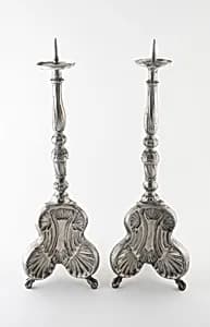 Pair of Altar Candlesticks by Unknown