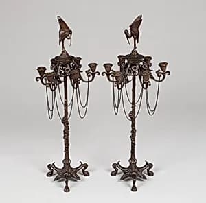 Pair of Candelabra by Auguste Cain