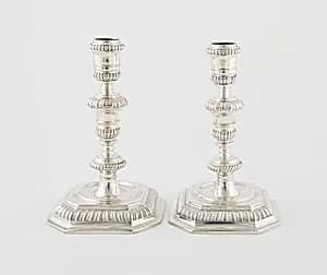 Pair of Candlesticks by E.S.