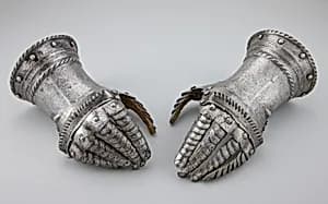 Pair of Fingered Gauntlets by Unknown