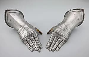 Pair of Fingered Gauntlets by Unknown