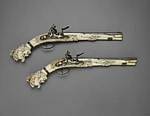 Pair of Flintlock Pistols by Unknown