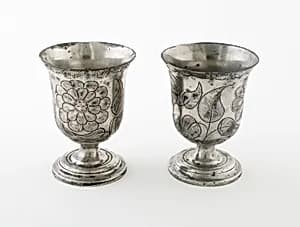 Pair of Footed Goblets by Unknown