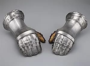 Pair of Mitten Gauntlets by Unknown