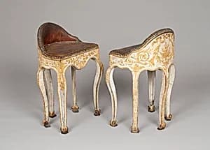 Pair of Musician's Chairs by Unknown