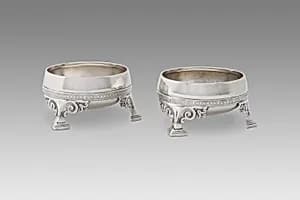 Pair of Salt Dishes by Tiffany and Company