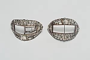Pair of Shoe Buckles by Unknown