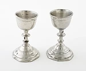 Pair of Small Chalices by Unknown