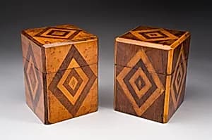 Pair of Tea Caddies by Artist unknown