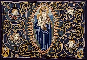 Panel Depicting Madonna and Child by Unknown