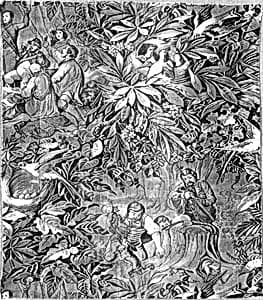 Panel (Furnishing Fabric) by Paul Gavarni