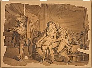 Paolo and Francesca by Bartolomeo Pinelli