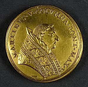Papal Medal of Martin V by Italian