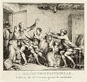 Paternal Curse by Jean Michel Moreau