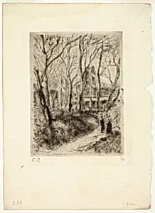 Path at Pontoise by Camille Pissarro