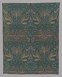 Peacock and Dragon by William Morris