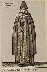 Peasant Woman from Bohemia by Wenceslaus Hollar