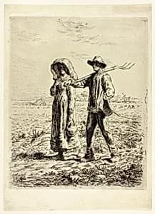 Peasants Going to Work by Jean François Millet