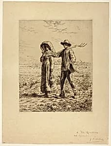 Peasants Going to Work by Jean François Millet