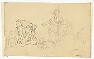 Peasants with Pack Animal