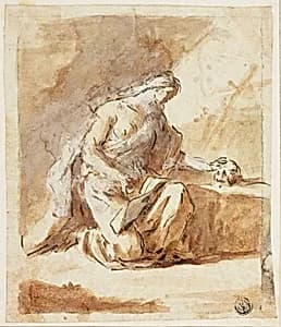 Penitent Magdalene by Domenico Mondo
