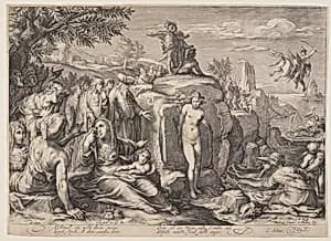 Perseus and Andromeda by Jacob Matham
