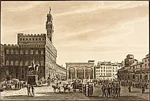 Piazza Signoria by Giuseppe Gherardi