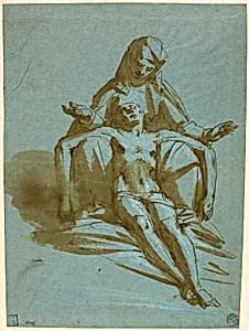 Pietà by Luca Cambiaso