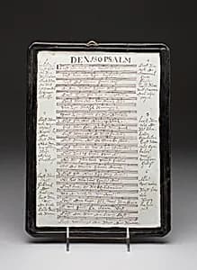 Plaque: Psalm No. 150 by Govert Willemnz