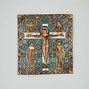 Plaque with the Crucifixion by Limoges Pottery and Porcelain Factories