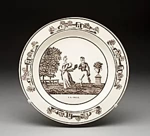 Plate by Montereau Pottery
