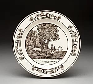 Plate by Montereau Pottery