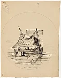 Plate Design for E. Leveille by Ludovic Napoléon Lepic