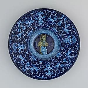 Plate with a Youth by Unknown