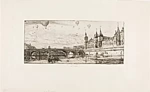 Pont-au-Change, Paris by Charles Meryon