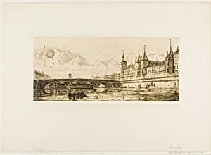 Pont-au-Change, Paris by Edmond Gosselin