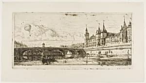 Pont-au-Change, Paris by Charles Meryon