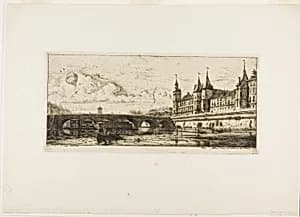Pont-au-Change, Paris by Charles Meryon