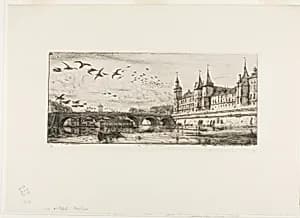 Pont-au-Change, Paris by Charles Meryon